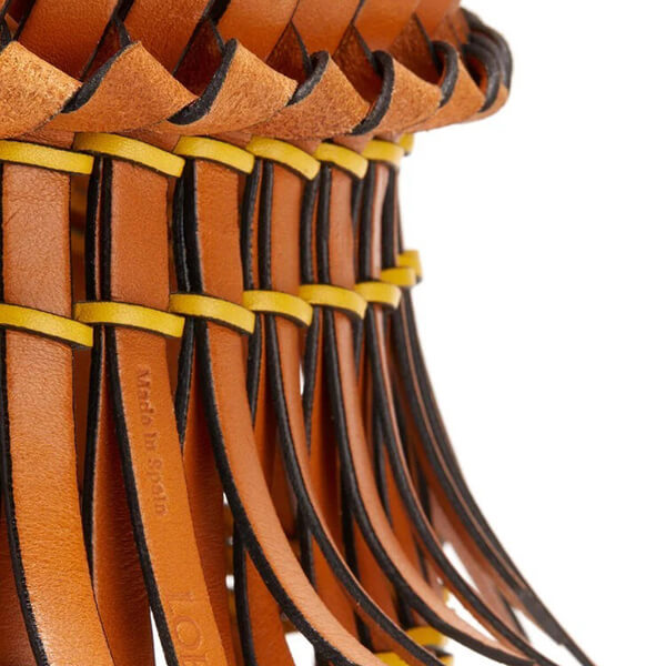 ロエベ◆フリンジバケットバッグ コピー カーフ 2色 クロスモチーフ A546W68X02